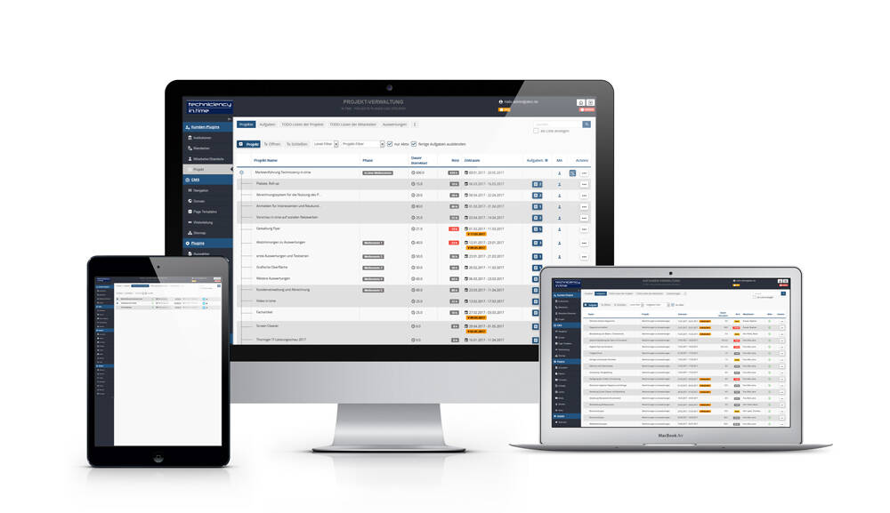 Software Projektplanung Projektsteuerung - Techniciency in.time